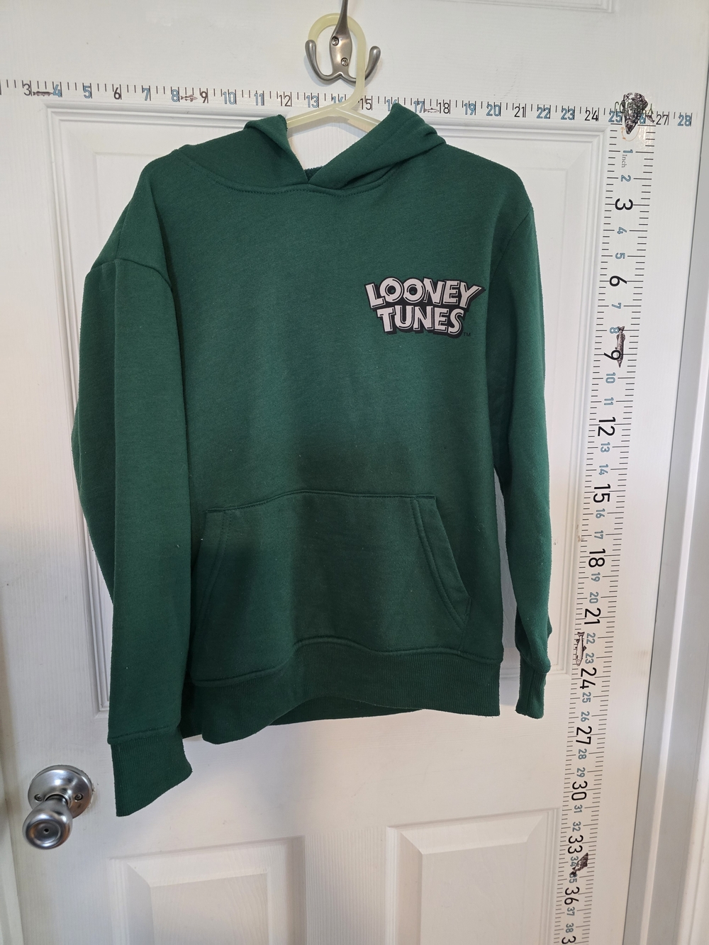 Warner Bros. Green Hoodie Sweatshirt - Men's Casual Pullover